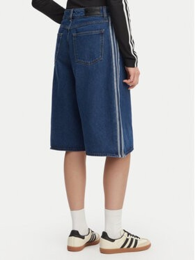 adidas Szorty jeansowe Firebird Jorts KD2915 Niebieski Oversize