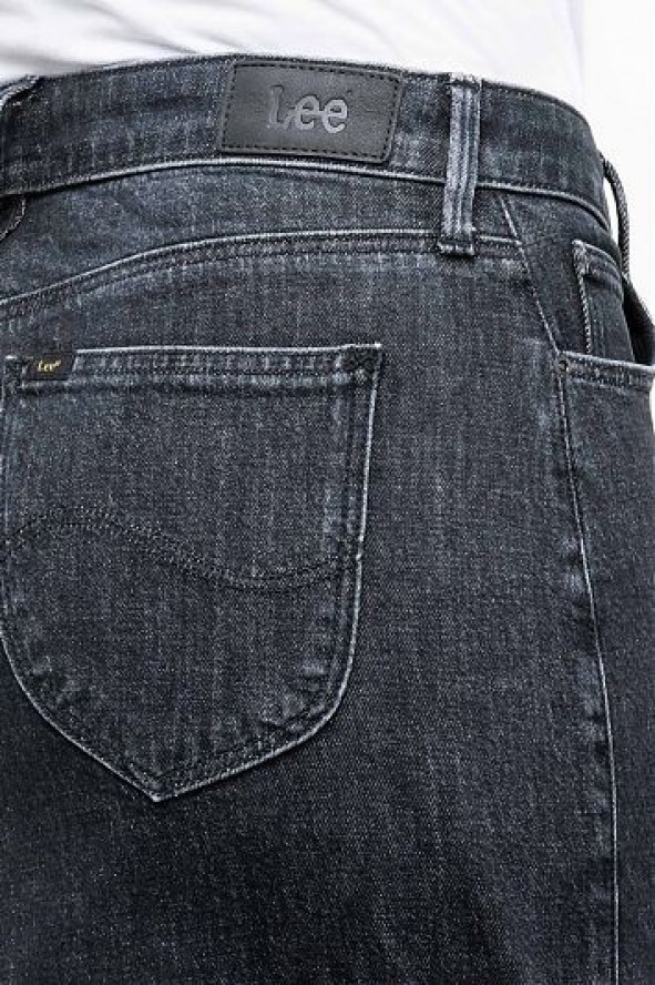 LEE Skirt AV DAMSKA SPÓDNICA JEANSOWA BLACK STONE L38JRGAV 112108233