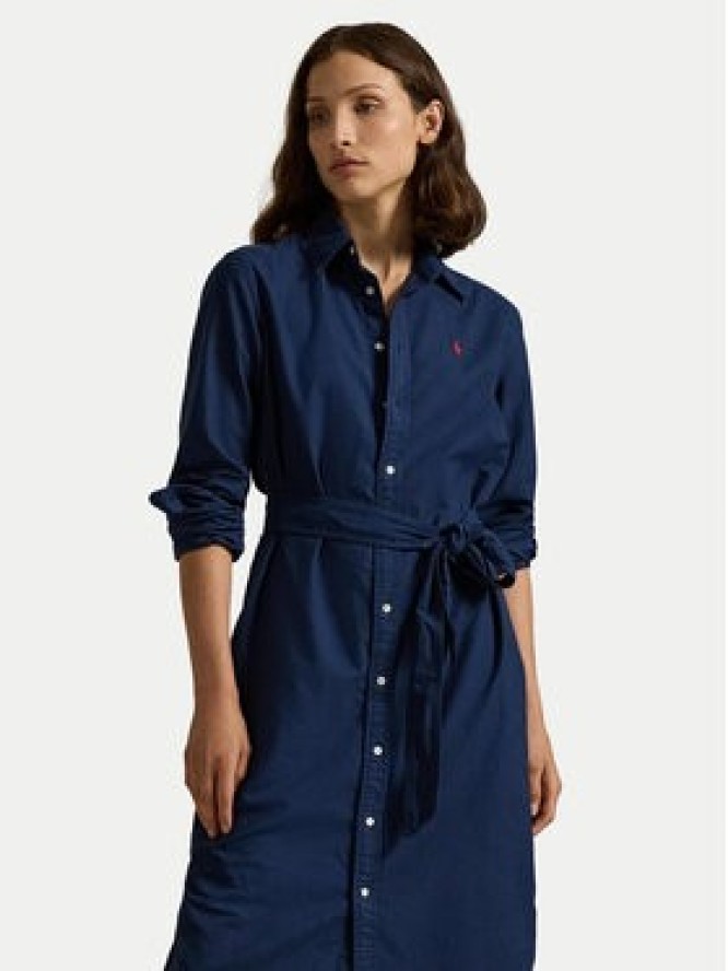 Polo Ralph Lauren Sukienka koszulowa 211963031 Granatowy Regular Fit