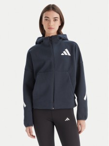 adidas Bluza Z.N.E. JW5320 Granatowy Loose Fit