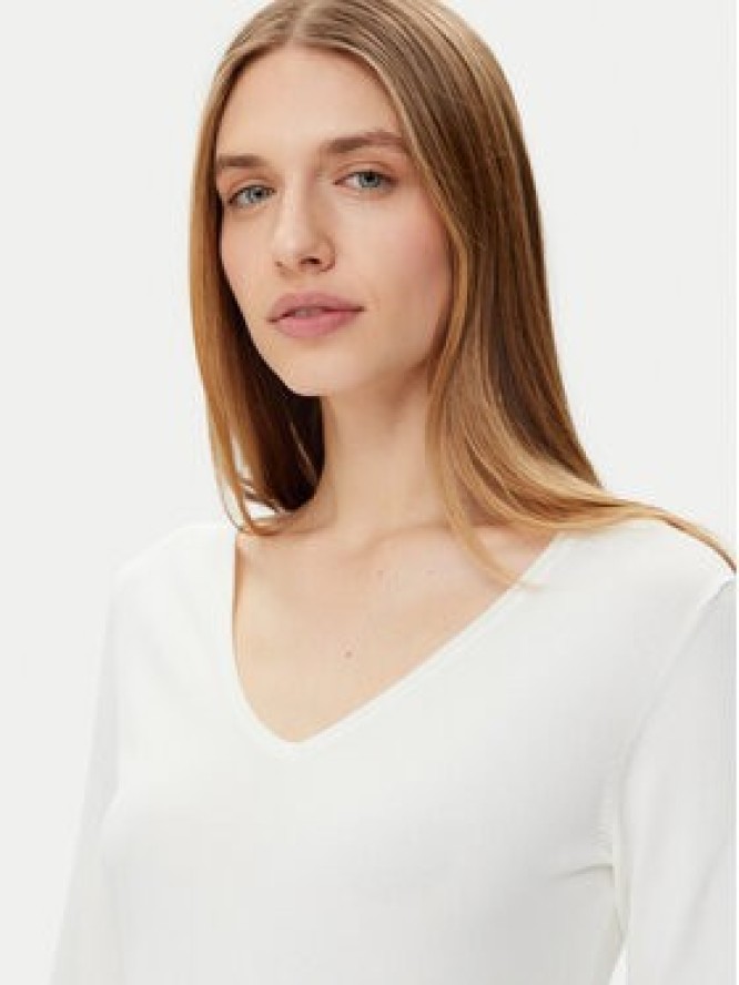 Morgan Sweter 251-MIELO Biały Slim Fit