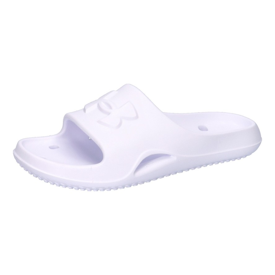 Klapki damskie Under Armour Locker V Slide white/white/white