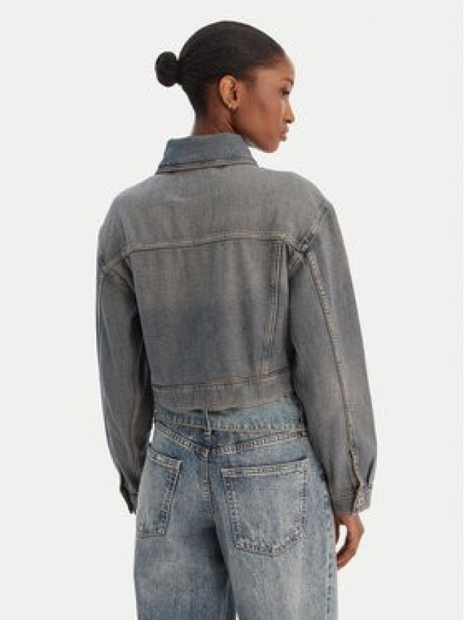 HUGO Kurtka jeansowa Galatea_B 50553000 Niebieski Oversize