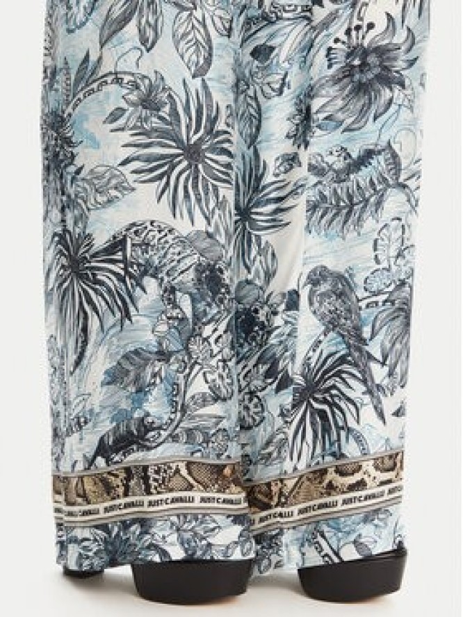 Just Cavalli Spodnie materiałowe 78PAA120 Niebieski Loose Fit