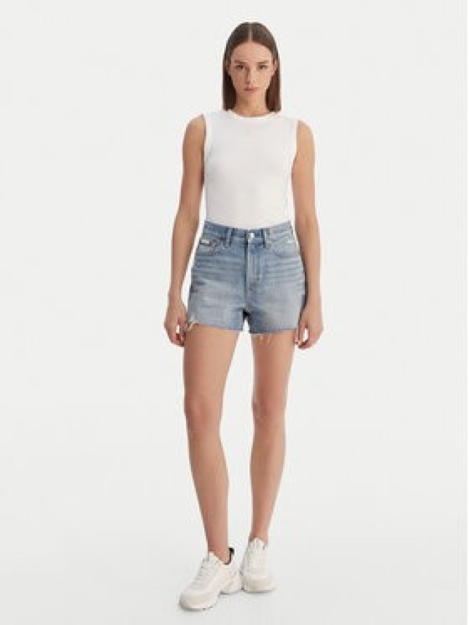 Calvin Klein Jeans Jeansy LV047F717G Biały Straight Fit