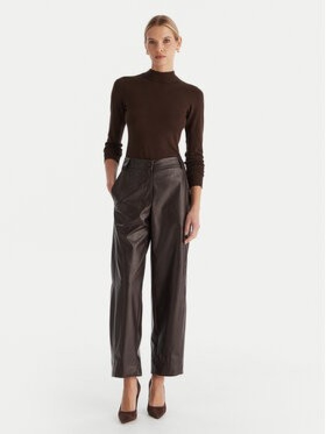 ACCESS FASHION Golf 54-8074 Brązowy Slim Fit