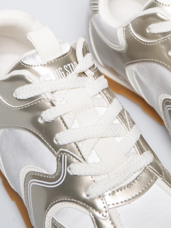 Sneakersy damskie srebrne RR274823 904