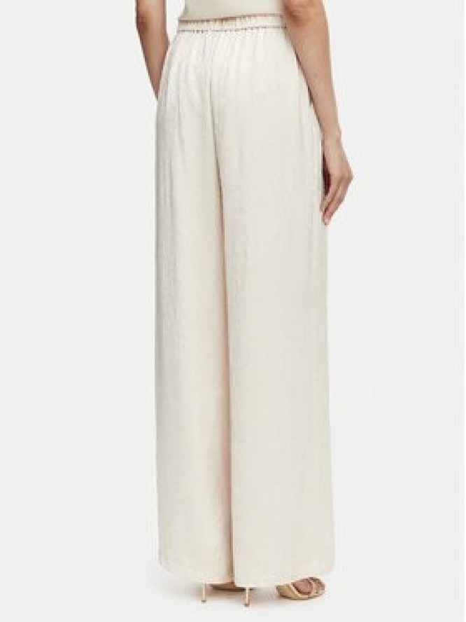 Guess Spodnie materiałowe W6GB2 8W2103 Beżowy jasny Wide Leg