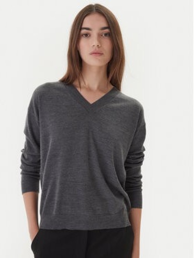 Weekend Max Mara Sweter Fiocchi 2525366042 Szary Regular Fit