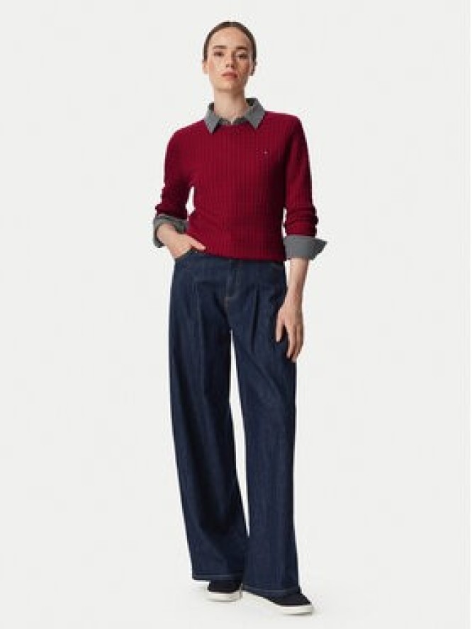 Tommy Hilfiger Sweter WW0WW44993 Czerwony Regular Fit