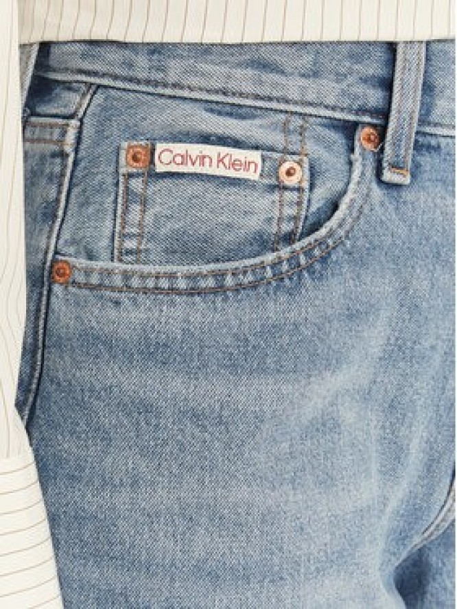 Calvin Klein Jeans Szorty jeansowe LV047F774G Niebieski Regular Fit