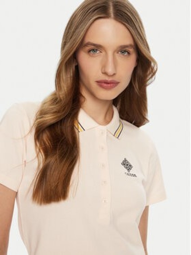 Guess Polo V5RP02 KCOK1 Écru Regular Fit