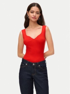 Vero Moda Top Willow 10326450 Czerwony Slim Fit