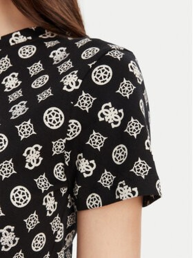 Guess T-Shirt V5YI04 I3Z14 Czarny Regular Fit