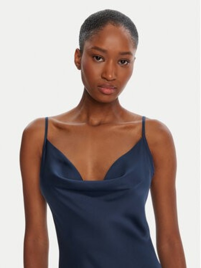 Guess Sukienka koktajlowa W5GK85 WH9C2 Granatowy Classic Fit