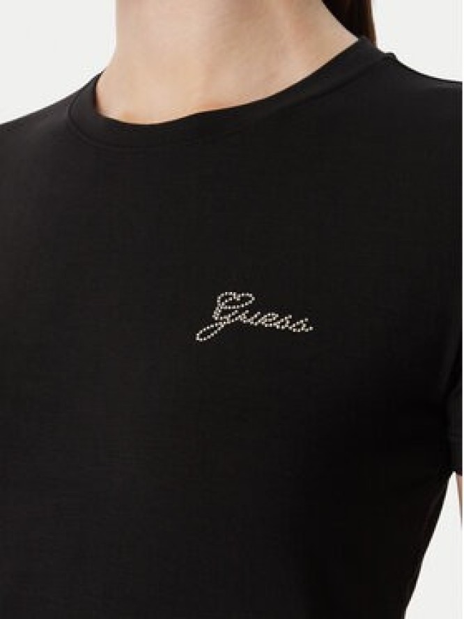 Guess T-Shirt W6YI12 K3751 Czarny Regular Fit