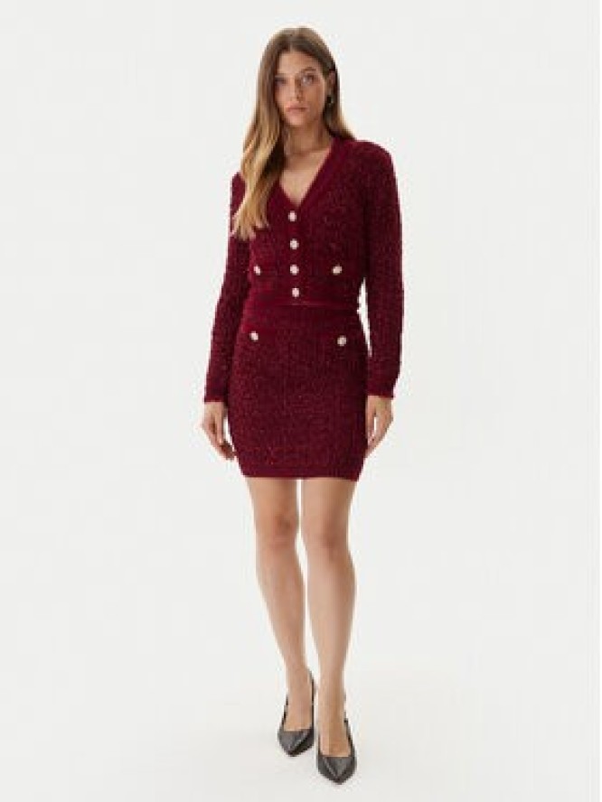 Guess Kardigan W5BR0E Z4090 Czerwony Slim Fit