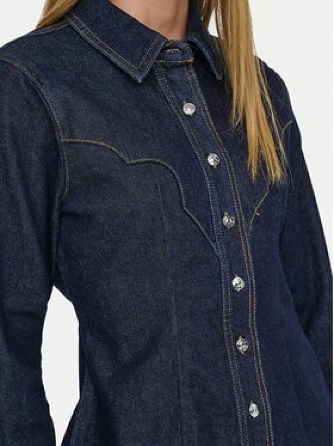 ONLY Koszula jeansowa Perla 15359156 Granatowy Slim Fit