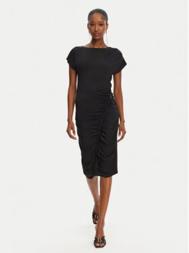 Patrizia Pepe Sukienka codzienna 2A2871/J294-K103 Czarny Regular Fit