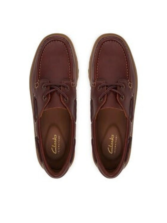Clarks Półbuty Cleyhill Boat. 26187287 Brązowy