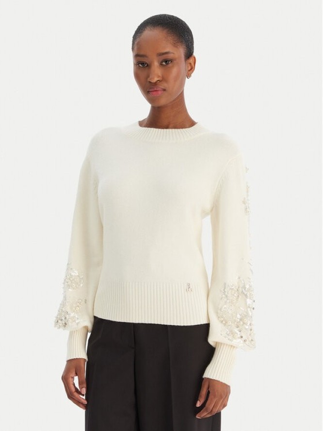 Artigli Sweter ACMA002804 Écru Regular Fit
