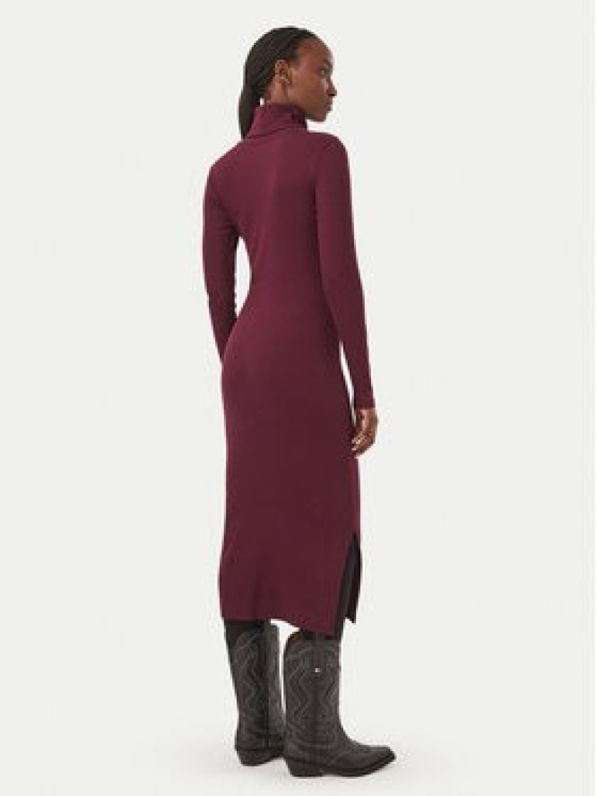 Tommy Jeans Sukienka dzianinowa Bodycon DW0DW23320 Fioletowy Slim Fit