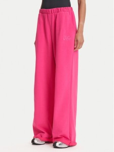 HUGO Spodnie dresowe Nasuede_4 50541179 Różowy Relaxed Fit