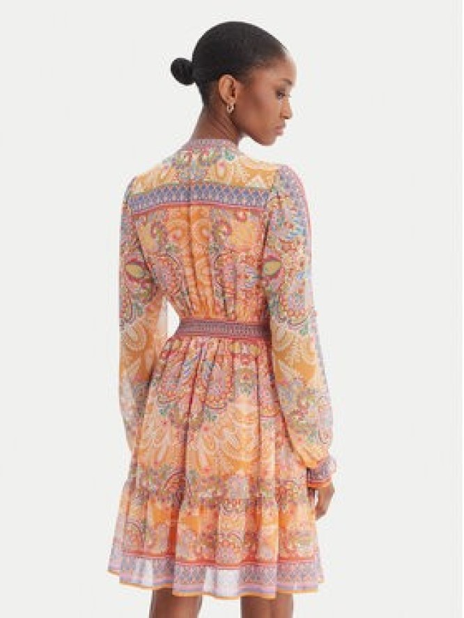 Hale Bob Sukienka letnia Eleanora 5YTK662A Pomarańczowy Regular Fit