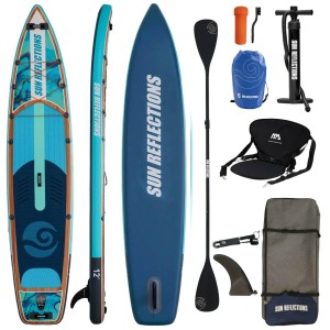 Deska Sup Pompowana Sun Reflections XL 12'0" COMBO Wiosło 2w1 Siedzisko