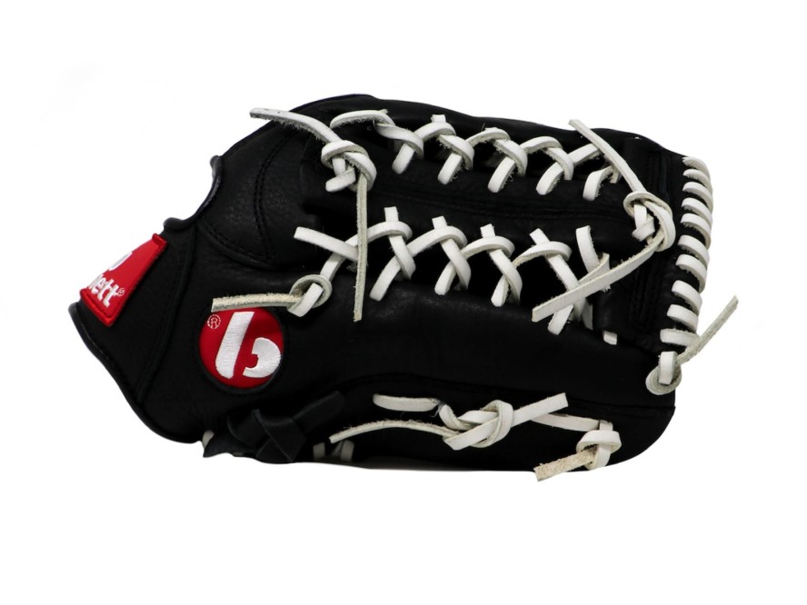 Rękawica baseballowa skórzana GL-125 REG czarna (do rzucania praworęcznymi)