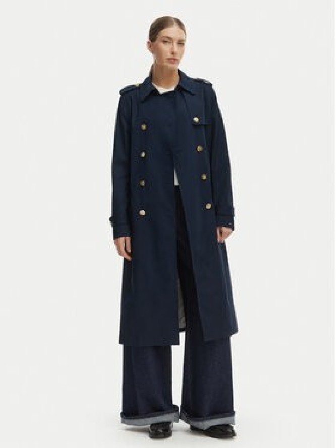 Tommy Hilfiger Trencz WW0WW48873 Granatowy Slim Fit