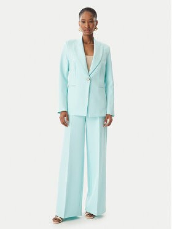 Maryley Spodnie materiałowe 6EB680/43AC Turkusowy Regular Fit