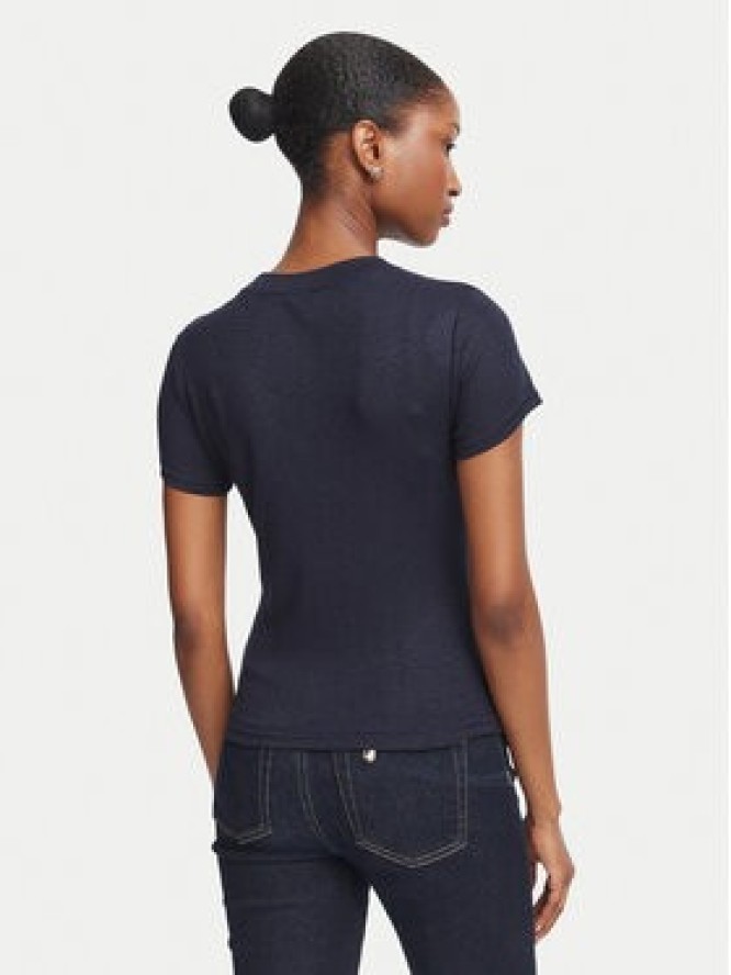 Guess T-Shirt W5BP07 KCGM2 Granatowy Regular Fit