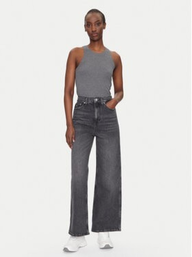 Tommy Jeans Jeansy Claire DW0DW20660 Szary Wide Leg