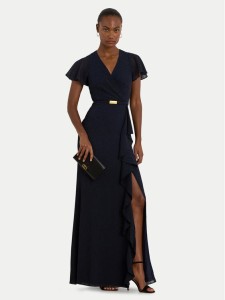 LAUREN RALPH LAUREN Sukienka wieczorowa 253909447002 Granatowy Regular Fit