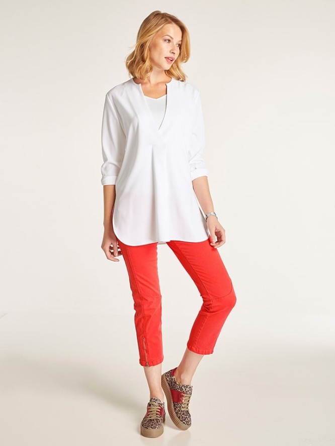 Heine Spodnie w kolorze czerwonym rozmiar: W25