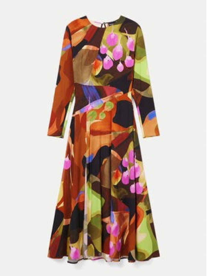 Desigual Sukienka codzienna Petals Lacroix 24WWVW18 Kolorowy Regular Fit