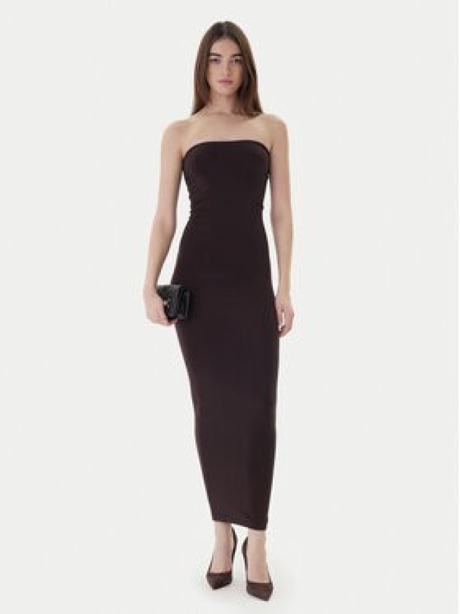Wolford Sukienka wieczorowa 50795 Brązowy Slim Fit