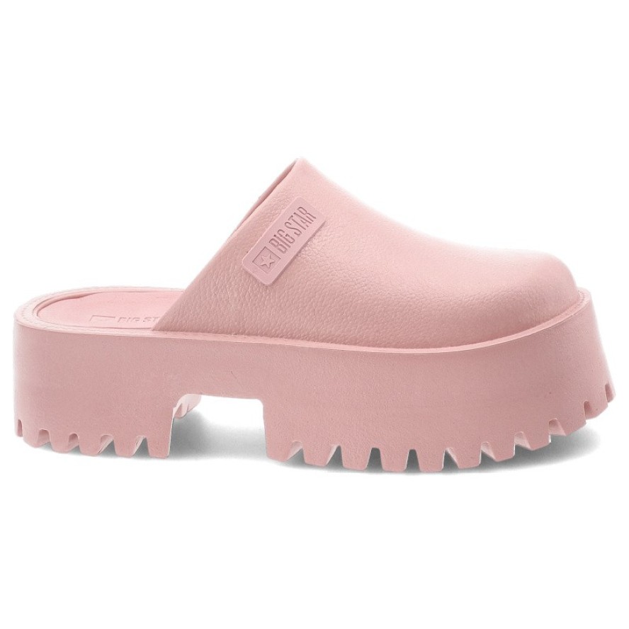 Różowe Klapki Big Star Stylowe Obuwie Damskie Na Solidnej Podeszwie