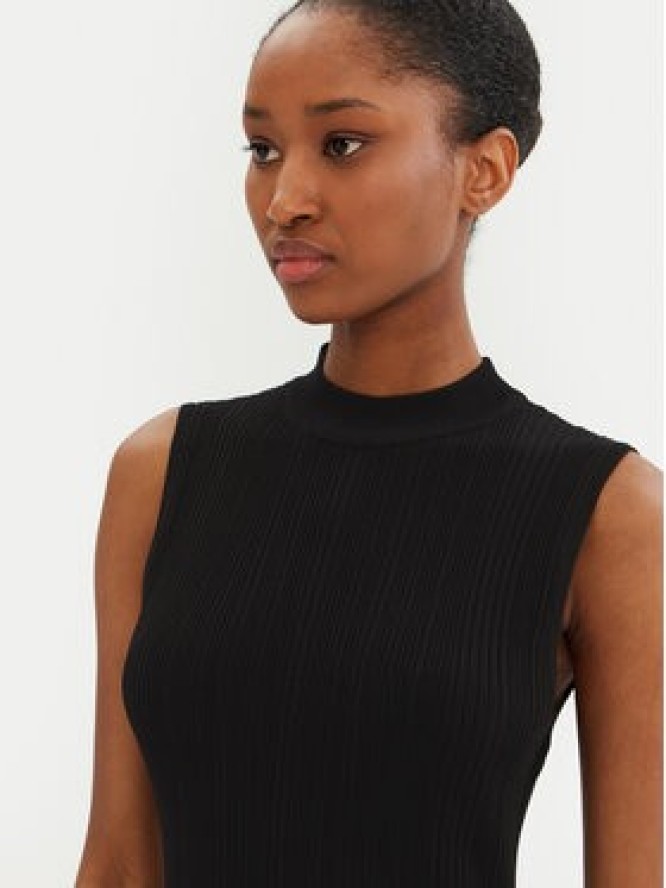 MICHAEL Michael Kors Sukienka dzianinowa MR582UN33D Czarny Slim Fit