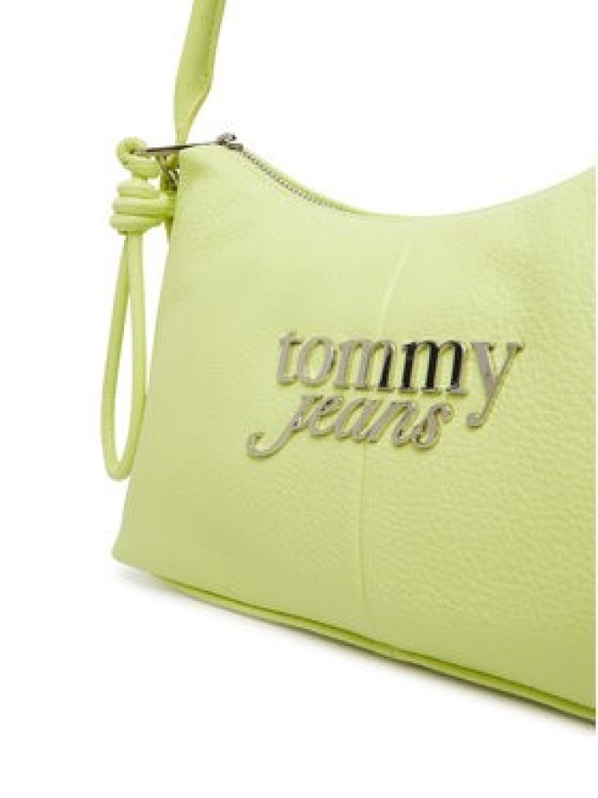 Tommy Jeans Torebka Metal Logo Shoulder Bag AW0AW18468 Zielony
