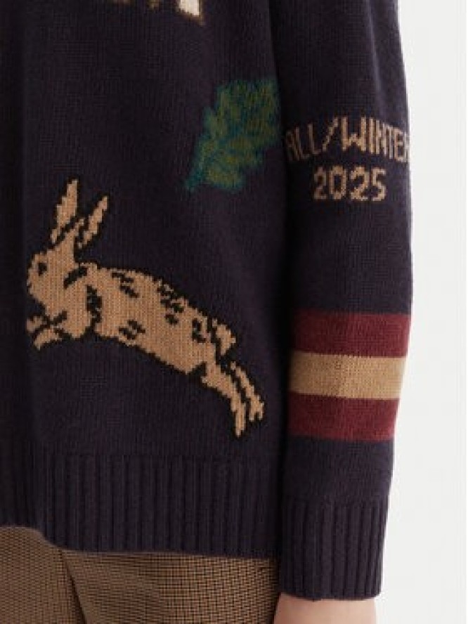 Weekend Max Mara Sweter Pavidi 2525366262 Granatowy Oversize