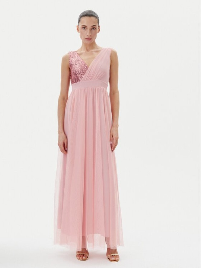 Rinascimento Sukienka wieczorowa CFC0123704003 Różowy Regular Fit