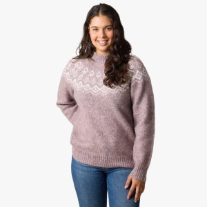 Sweter Wełniany Kobieta Lofoten Elastyczny W Cztery Strony