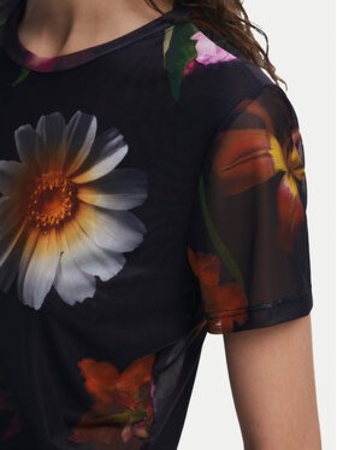 Desigual T-Shirt Des Moines 25SWTK88 Czarny Regular Fit