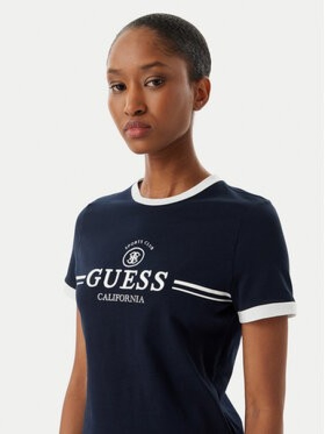 Guess T-Shirt V6GI08 K2975 Granatowy Regular Fit