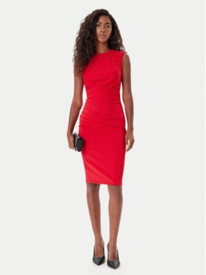 Rinascimento Sukienka koktajlowa CFC0125332003 Czerwony Slim Fit