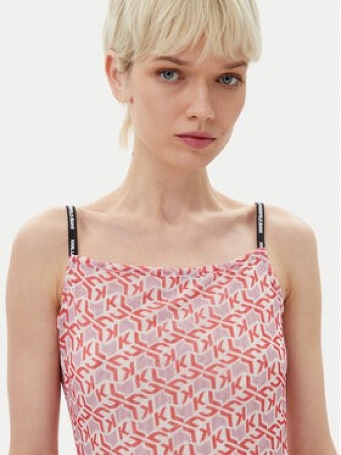 Karl Lagerfeld Jeans Sukienka letnia A2W13029 Różowy Regular Fit