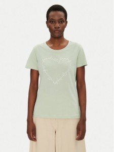 Fransa T-Shirt 20615482 Zielony Regular Fit