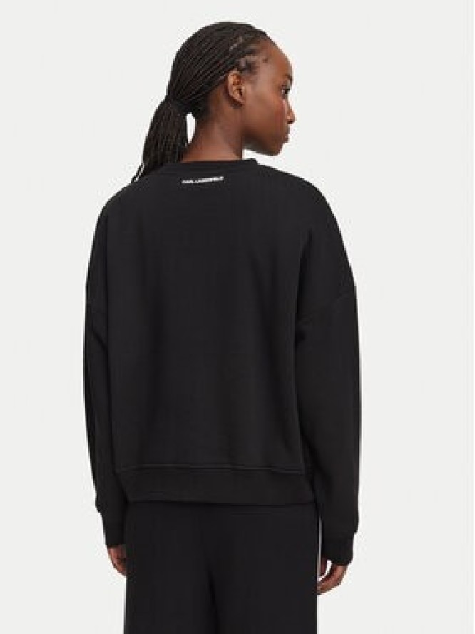 KARL LAGERFELD Bluza B3W20049 Czarny Regular Fit